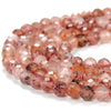4MM Natural Strawberry Quartz Gemstone Grade AAA Micro Faceted Round Loose Beads 15 inch Full Strand (80017474-P78)