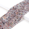 3X2MM Natural Super Seven Lepidocrocite Gemstone Grade AAA Bicone Faceted Rondelle Saucer Loose Beads 15 inch Full Strand (80009472-P34)