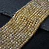 Natural Tanzanite Golden Yellow Gemstone Grade AAA Micro Faceted Round 2MM 3MM 4MM Loose Beads (P45 P30)