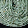 4MM Natural Light Green Aventurine Gemstone Grade AA Micro Faceted Diamond Cut Cube Loose Beads (P41)