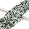4MM Natural Green Rutilated Quartz Gemstone Grade AA Micro Faceted Round Loose Beads 15 inch Full Strand (80016228-P51)