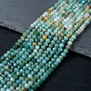 4MM Natural Green Ocean Jasper Gemstone Micro Faceted Round Loose Beads 15.5 inch Full Strand (80009379-P28)