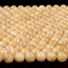 Natural Yellow Feldspar Sunstone Gemstone Grade AA Round 6MM 7MM 8MM 9MM 10MM Loose Beads (D315)