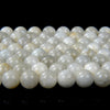 Natural Rainbow Moonstone Milky Gemstone Grade A Round 5MM 6MM 7MM 8MM 9MM 11MM 12MM Loose Beads (D97)