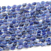 Raw Natural Tanzanite Gemstone Grade AAA Nugget Pebble Irregular Rough Organic 5-8MM 8-12MM 9-15MM Loose Beads (D266)