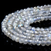 4X3MM Natural Labradorite Gemstone Grade AAA Micro Faceted Rondelle Loose Beads 15 inch Full Strand (80016395-P62)