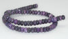 8X5-8X4mm Purple Lepidolite Gemstone Grade AA Rondelle Loose Beads 16 inch Full Strand (90187998-673)