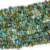 100% Natural Genuine Turquoise Green Blue Gemstone Pebble Nugget Chip 5-10MM Beads (D86)