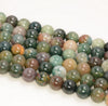 6mm Indian Agate Gemstone Green Red Round Loose Beads 15.5 inch Full Strand (80005912-M33)