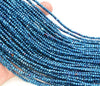 3x2mm Blue Hematite Gemstone Micro Faceted Rondelle Loose Beads 15.5 inch Full Strand (80007529-A263)