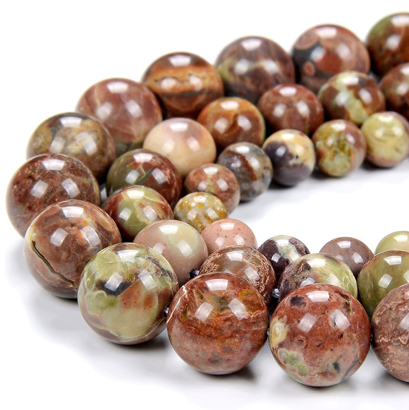 Natural Yellow Green Australian Opal Gemstone Grade AAA Round 6MM 8MM Loose Beads (D309)