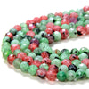 3MM Natural Ruby Zoisite Gemstone Grade AAA Micro Faceted Round Loose Beads 15 inch Full Strand (80016261-P53)