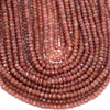 6X4MM Natural Red Strawberry Lepidocrocite Quartz Gemstone Grade AAA Faceted Rondelle Loose Beads (D344)