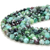 3-4MM Natural Emerald Ruby Gemstone Grade AA Micro Faceted Round Loose Beads 15 inch Full Strand (80016255-P52)