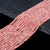 3X2MM Natural Argentina Rhodochrosite Gemstone Grade AAA Faceted Rondelle Loose Beads 15 inch Full Strand (80016853-D343)