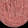 3X2MM Natural Argentina Rhodochrosite Gemstone Grade AAA Faceted Rondelle Loose Beads 15 inch Full Strand (80016853-D343)