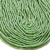 3X2MM Natural Peridot Gemstone Grade AAA Micro Faceted Rondelle Loose Beads 15 inch Full Strand (80016379-P61)