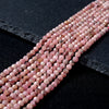 3-4MM Argentina Rhodochrosite Gemstone Grade AA Micro Faceted Round Loose Beads 15.5 inch Full Strand (80009553-P45)