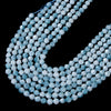 8MM Larimar Tone Jade Gemstone Grade AAA Star Cut Faceted Loose Beads (D212)