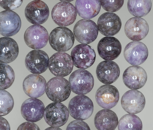 10mm Light Purple Lepidolite Gemstone Grade AB Round Loose Beads 16 inch Full Strand (90188462-653)