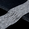 2MM Natural Black Rutilated Quartz Gemstone Grade AA Micro Faceted Round Loose Beads 15 inch Full Strand (80016198-P49)