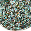 3MM Natural Chrysocolla Gemstone Grade A Micro Faceted Round Loose Beads 15 inch Full Strand (80016211-P49)