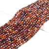 2-3MM Natural Hessonite Garnet Gemstone Grade A Micro Faceted Round Loose Beads 15 inch Full Strand (80016804-P65)