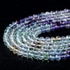 Natural Fluorite Multi Color Gemstone Grade AAA Micro Faceted Round 3-4MM 4MM Loose Beads 15 inch Full Strand (P28)