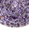 5MM Natural Flower Amethyst Gemstone Grade A Micro Faceted Round Loose Beads 15.5 inch Full Strand (80009442-P33)