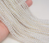 4MM Hematite Gemstone Silver Round Beads 16 Inch Full Strand (80006011-483)