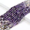 4MM Natural Sugilite Gemstone Grade AA Micro Faceted Cube Loose Beads 15 inch Full Strand (80009273-P47)