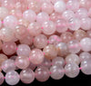 Natural Mozambique Rose Quartz Gemstone Grade AA Round 6MM 8MM 10MM Loose Beads (D217)