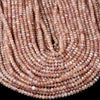 4X3MM Natural Strawberry Lepidocrocite Quartz Gemstone Grade AA Micro Faceted Rondelle Loose Beads 15 inch Full Strand (80016401-P62)