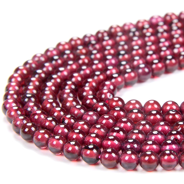 2MM Natural Red Garnet Gemstone Grade AAA Round Loose Beads 15 inch Full Strand (80016579-P63)