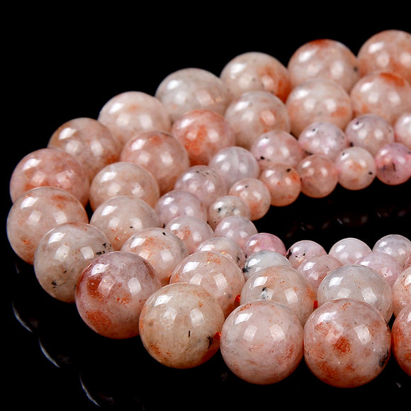 Natural Sunstone Lepidocrocite Gemstone Grade A Round 6MM 7MM 8MM 9MM 10MM 11MM Loose Beads (D246)