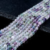Natural Fluorite Gemstone Grade AA Micro Faceted Round 3MM 5MM Loose Beads 15 Inch Full Strand (P67)