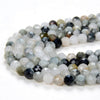4MM Natural White Gray Eagle Eye Gemstone Grade A Micro Faceted Round Loose Beads 15.5 inch Full Strand (80009430-P32)