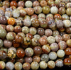 Natural Yellow Green Brown Australian Opal Gemstone Grade AAA Round 5MM 6MM 8MM Loose Beads (D311)