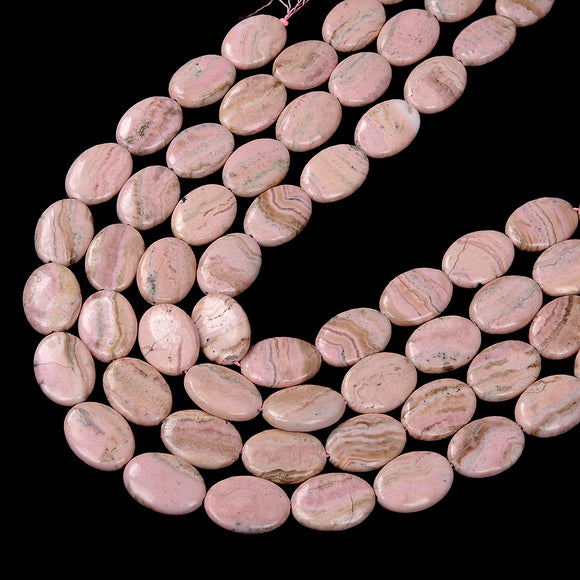 Natural Argentina Rhodochrosite Gemstone Grade A Oval 11X8MM 16X12MM 18X13MM 20X15MM 25X18MM Loose Beads (D352)