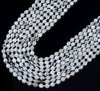 6MM Rainbow Moonstone Gemstone Grade A Faceted Prism Double Point Cut Loose Beads (D213)