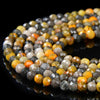 Natural Bumblebee Jasper Gemstone Grade AA Micro Faceted Round 2MM 3MM 4MM Loose Beads 15 inch Full Strand (P78)
