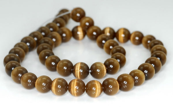 8mm Cat Eye Gemstone Round Loose Beads 14.5 inch Full Strand (90189374-678)