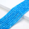 4X3MM Sky Blue Jade Gemstone Grade AAA Faceted Rondelle Loose Beads 13.5 inch Full Strand (80009513-P38)