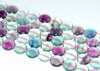 10mm Rainbow Fluorite Gemstone Grade AAA Flat Round Loose Beads 15.5 inch Full Strand (90187699-691)