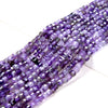 4MM Natural Amethyst Gemstone Grade AA Micro Faceted Diamond Cut Cube Loose Beads (P40)