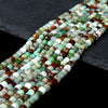 4MM Natural Chrysoprase Gemstone Grade A Micro Faceted Square Cube Loose Beads (P68)