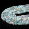 4MM Natural Amazonite Gemstone Grade A Micro Faceted Diamond Cut Cube Loose Beads (P41)