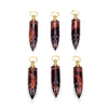 54X13MM Natural Red Tiger Eye Gemstone Perfume Bottle Pendant Bullet Point, Essential Oil Bottle Beads 1 Bead (80017262-P72)