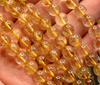 Golden Rutilated Quartz Gemstone Gold Grade AAA 4mm 5mm 6mm 7mm Round Loose Beads 15.5 inch Full Strand (466)