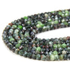 3X2MM Natural Russian Seraphinite Gemstone Micro Faceted Rondelle Loose Beads (P35)